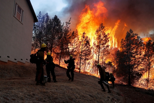 Ribuan Warga Mengungsi Akibat Kebakaran Hutan di California