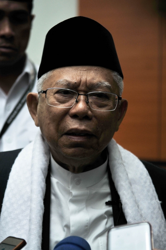 Ma'ruf Amin Hadiri Rapat Rutin MUI