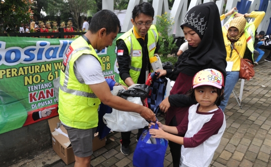 Wali Kota Bogor Sosialisasikan Pengurangan Kantong Plastik