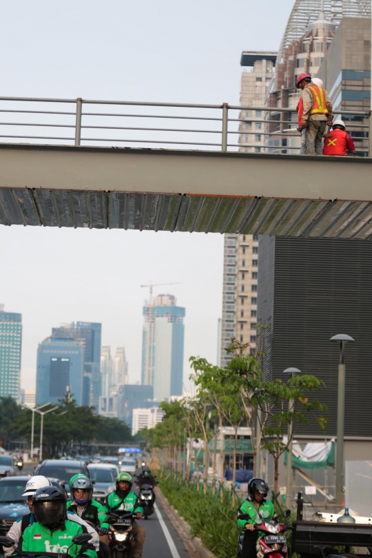 3 JPO di Sepanjang Jalan Jenderal Sudirman Akan Difasilitasi Lift dan CCTV