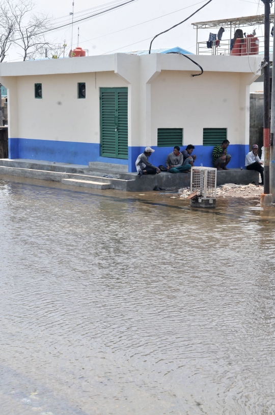 Banjir Rob Genangi Muara Baru