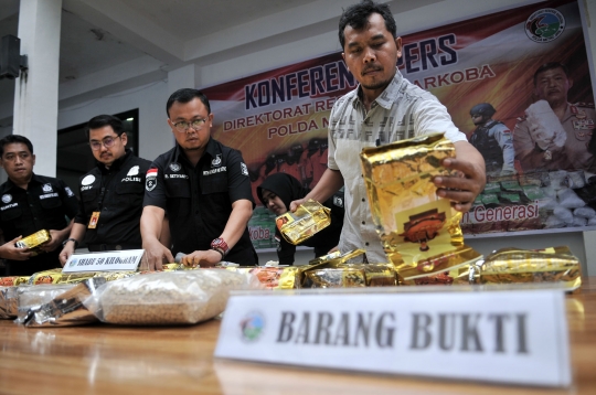 Polisi Bongkar Penyelundupan 50 Kg Sabu Jaringan Internasional