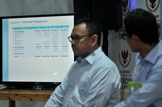 Laporan Penerimaan dan Pengeluaran Dana Kampanye Prabowo-Sandiaga