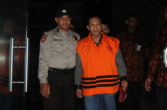 Ekspresi Ketua Majelis Hakim Iswahyu Widodo Usai Diperiksa KPK 24 Jam Terkait OTT