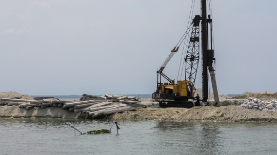 Melihat Progres Pembangunan Dermaga di Pulau Pramuka