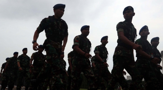 50.000 Prajurit Gabungan TNI-Polri Apel Kesiapan Natal dan Tahun Baru di Monas