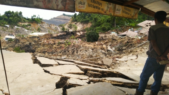 Ngeri, Begini Kerusakan Akibat Tanah Ambles di Kutai Kartanegara