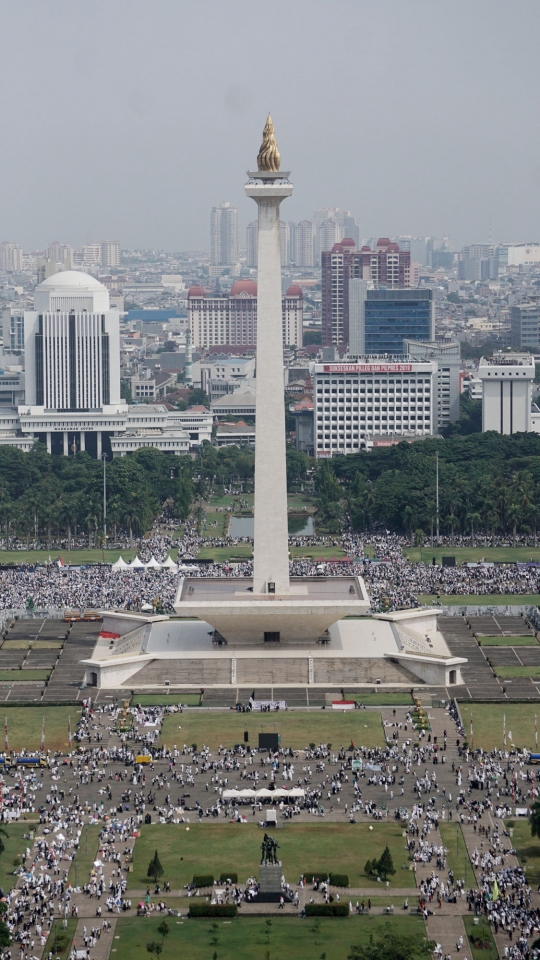 Pandangan Udara Lautan Massa Reuni 212