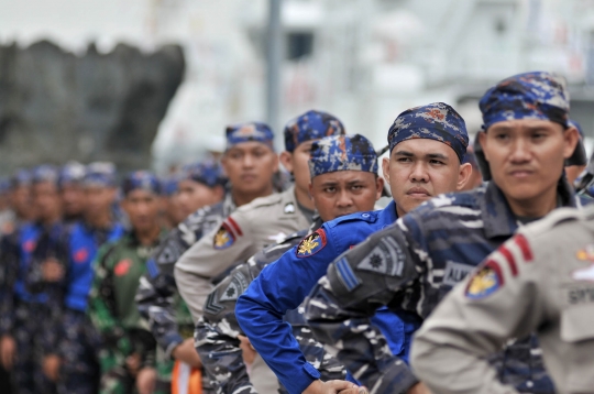 Atraksi Anggota Polairud meriahkan Perayaan HUT ke-68 Korpolairud