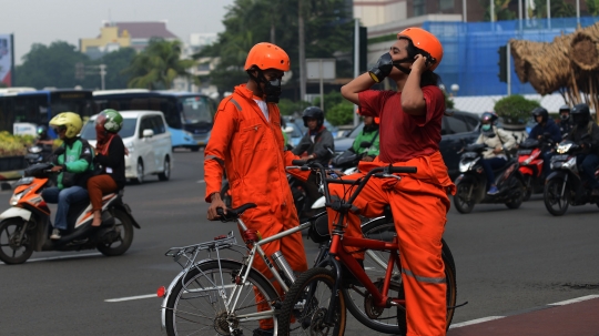 Sejumlah Aktivis Ajak Warga Perbaiki Kualitas Udara Jakarta di HI