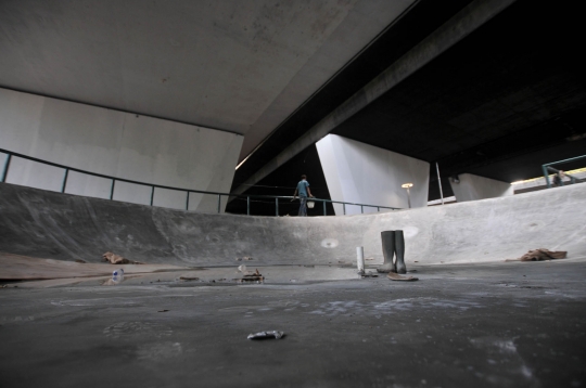 Menengok Pembangunan Skate Park di Kolong Flyover Slipi