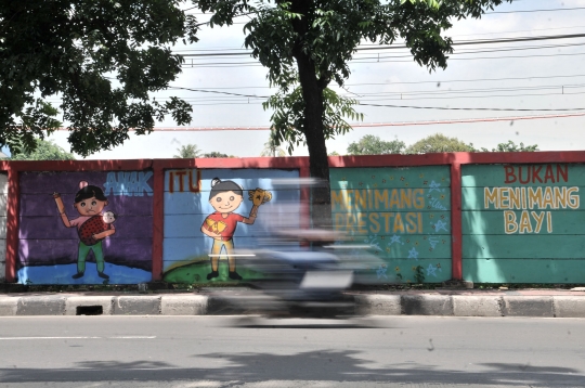 Mural Tolak Pelecehan Seksual dan Kekerasan terhadap Perempuan Hiasi Jatinegara