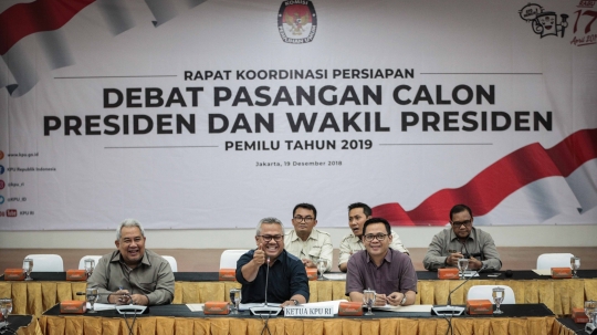 Ketua KPU Pimpin Rapat Koordinasi Persiapan Debat Presiden dan Wakil Presiden