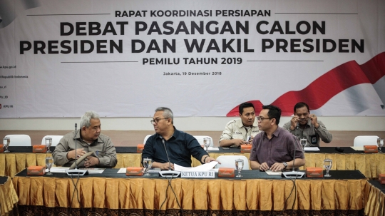 Ketua KPU Pimpin Rapat Koordinasi Persiapan Debat Presiden dan Wakil Presiden