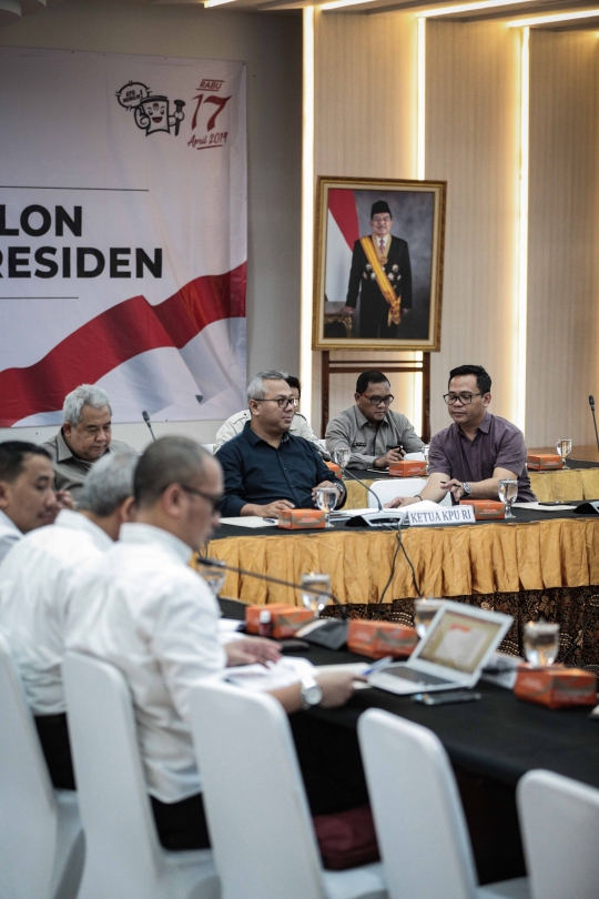 Ketua KPU Pimpin Rapat Koordinasi Persiapan Debat Presiden dan Wakil Presiden