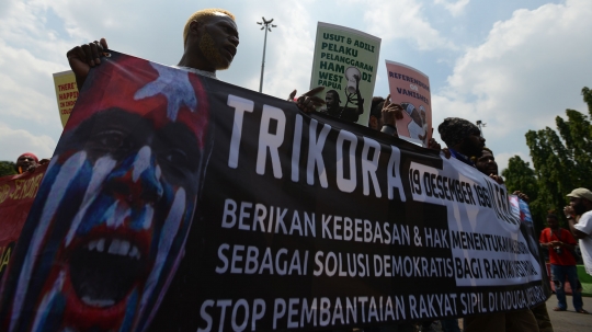 Aliansi Mahasiswa Papua Demo Tuntut Kebebasan