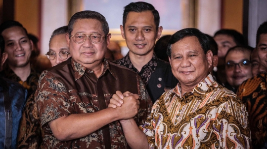 Salam Komando Prabowo-SBY Usai Gelar Pertemuan Tertutup