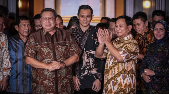 Salam Komando Prabowo-SBY Usai Gelar Pertemuan Tertutup