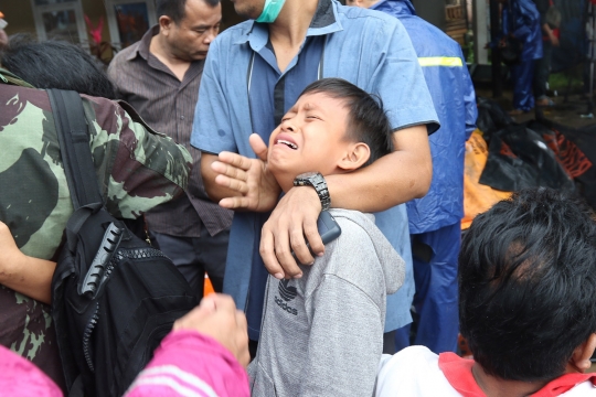 Puluhan Jenazah Korban Tsunami Banten Dikumpulkan di UPT Puskesmas Carita