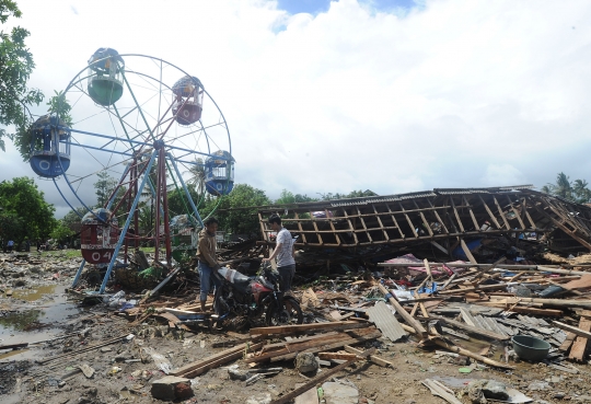 Luluh Lantak Wilayah Sumur Ujung Kulon Usai Diterjang Tsunami