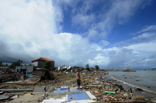 Luluh Lantak Wilayah Sumur Ujung Kulon Usai Diterjang Tsunami