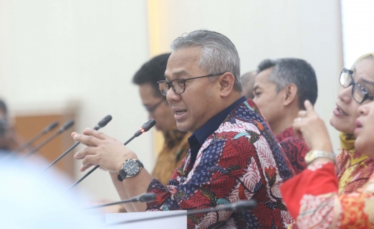 Ketua KPU Pimpin Pengundian dan Penetapan Penyiaran Debat Calon Presiden