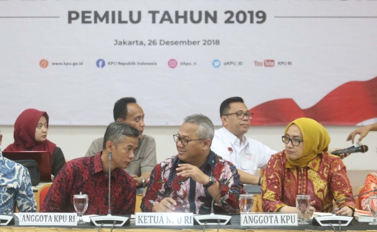 Ketua KPU Pimpin Pengundian dan Penetapan Penyiaran Debat Calon Presiden