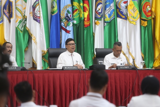Mendagri Pimpin Rapat Laporan Akhir Tahun 2018
