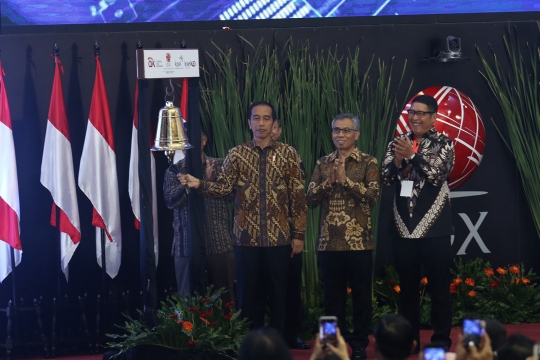 Presiden Jokowi Tutup Indeks Harga Saham Gabungan 2018