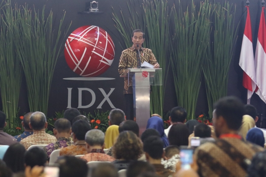 Presiden Jokowi Tutup Indeks Harga Saham Gabungan 2018