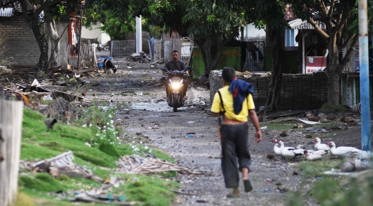 Potret Warga Dusun Tiga Regahan Lada yang Bertahan di Lokasi Tsunami