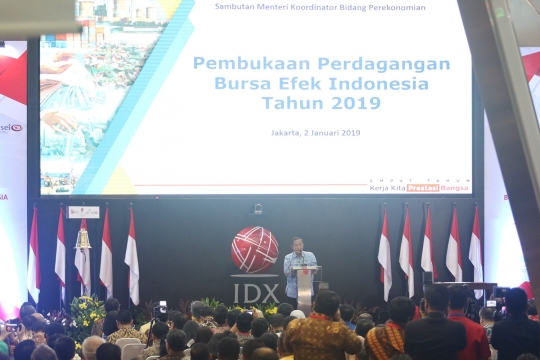 Menteri Darmin Nasution Buka Perdagangan IHSG 2019