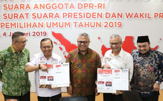 Sah, Surat Suara Pilpres 2019 Resmi Divalidasi dan Disetujui