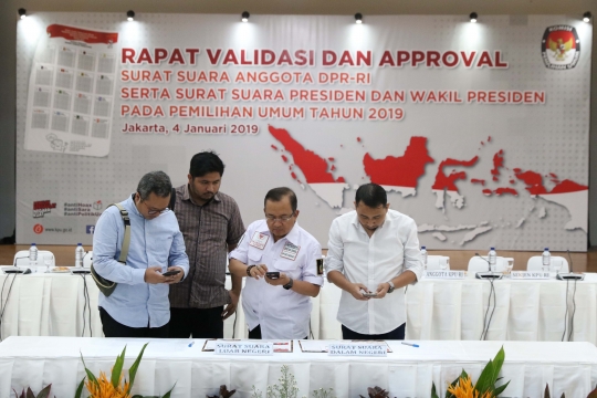 Sah, Surat Suara Pilpres 2019 Resmi Divalidasi dan Disetujui