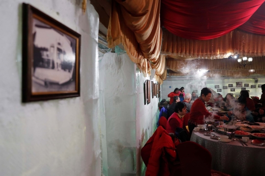 Uniknya Restoran Terbuat dari Es di China