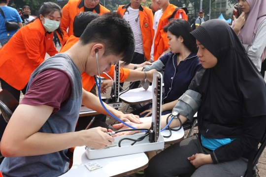 Mahasiswa Gelar Cek Darah di CFD