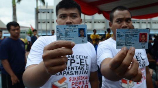 Jelang Pemilu 2019, Warga Binaan LP Cipinang Rekam e-KTP