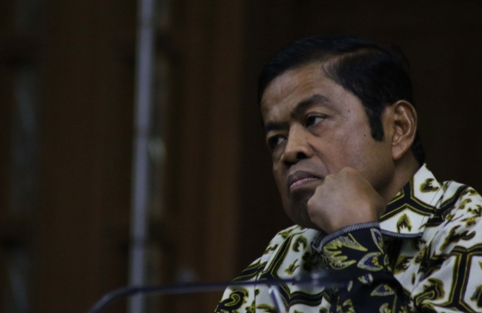 Ekspresi Idrus Marham Saat Jalani Sidang Pemeriksaan Saksi