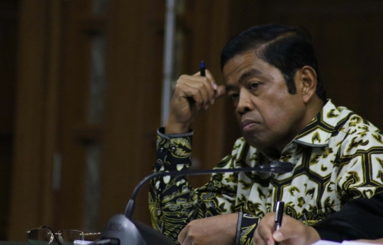 Ekspresi Idrus Marham Saat Jalani Sidang Pemeriksaan Saksi