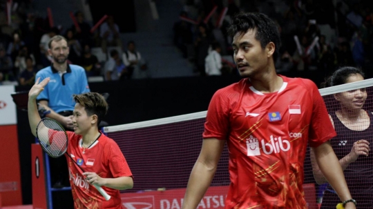 Aksi Tontowi Ahmad-Lilyana Natsir Saat Taklukkan Wakil India