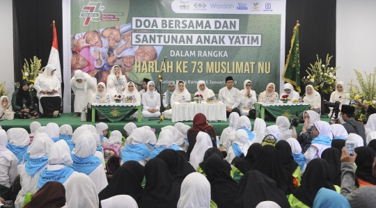 Jelang Harlah, Muslimat NU Doa Bersama Anak Yatim