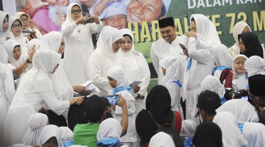 Jelang Harlah, Muslimat NU Doa Bersama Anak Yatim