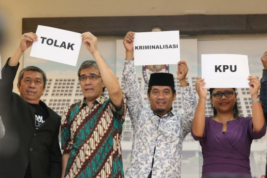 Kelompok Organisasi Pemerhati Pemilu Tolak Kriminalisasi KPU