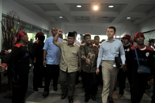 Prabowo Hadiri Peringatan HUT ke-20 KSPI