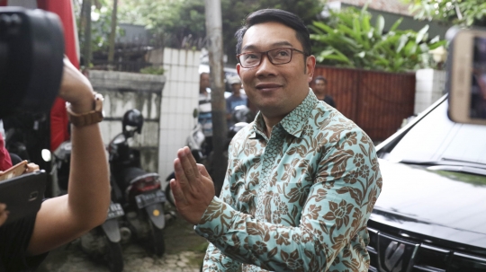 Ridwan Kamil Sambangi Kediaman Ma'ruf Amin