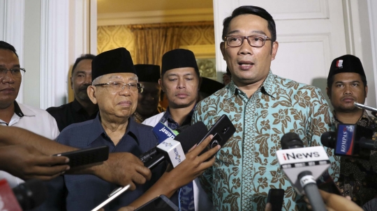 Ridwan Kamil Sambangi Kediaman Ma'ruf Amin