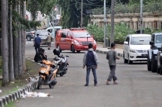 Suasana Rumah Ketua DPR RI Pasca Dilalap Si Jago Merah