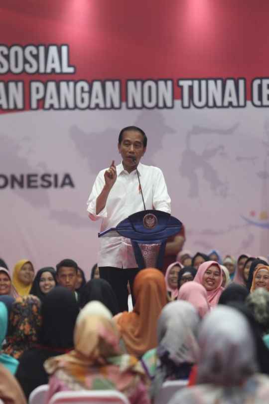 Jokowi Salurkan PKH dan BPNT di Bogor