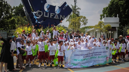 Keceriaan Anak-Anak Korban Tsunami Banten Berwisata di Ancol