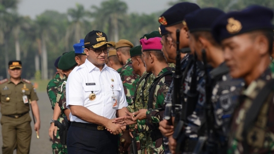 Anies Baswedan Pimpin Apel Pengamanan Pemilu 2019 di Monas